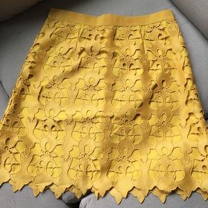 Ann Taylor Loft Floral eyelet skirt, size 6